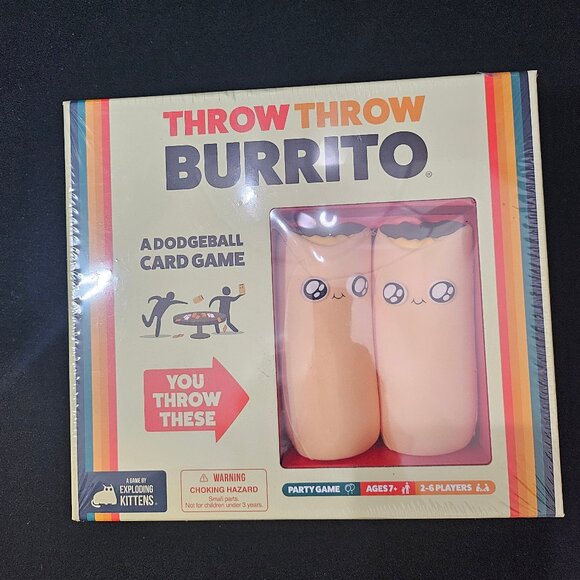 New Sealed Throw Throw Burrito By Exploring Kittens A Dodgeball Party Card Game - Picture 1 of 8